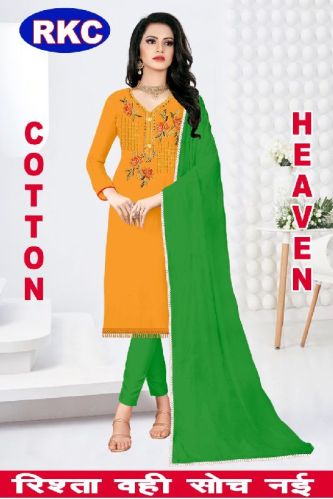 RKC Cotton Dress Material Viscos Work, Feature : Attractive Designs, Comfortable, Easy Washable