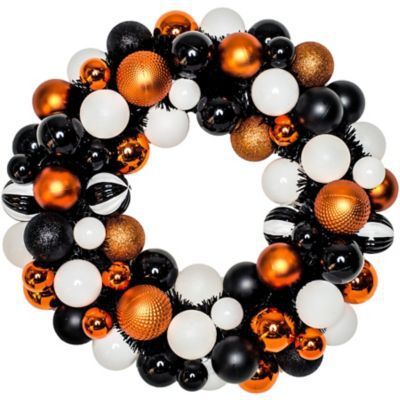 Round Plastic Halloween Ornament Wreath, For Deocration, Technics : Handmade