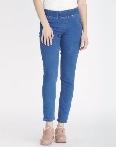 Cotton Plain Ladies Jegging Casual Wear