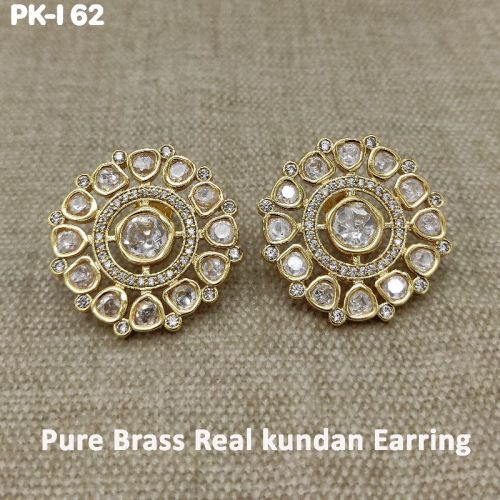 Polished Real Kundan Earrings, Feature : Durable, Fine Finishing, Good Quality, Light Weight, Perfect Shape