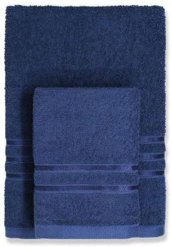 Angie Homes Cotton Dark Blue Towel Set