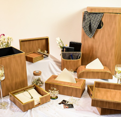 Wooden Office Accessories, Color : Brown