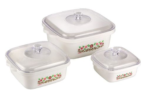 Nayasa Polished Microwave Casserole, Feature : Light Weight, Heat Resistant