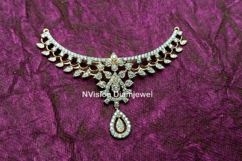NVision Natural Diamond Mangalsutra Pendant, Gender : Female