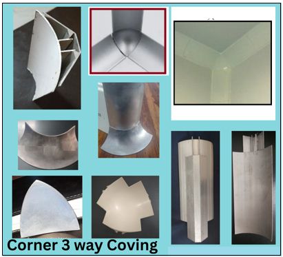 Aluminum Coving, For Cleaning