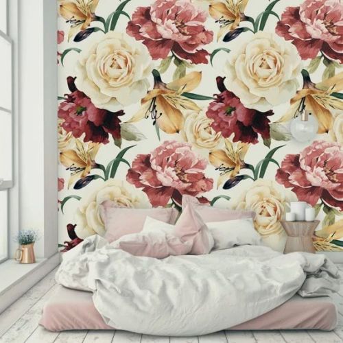 PP Floral Wallpaper, Color : Multicolored