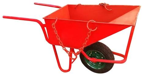 Mild Steel Wheel Barrow Trolley, For Construction, Feature : Tensile Strength, Preiium Quality, High Quality