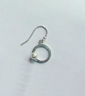 925 Sterling Silver Earring With Ball Pearl