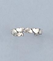 925 Sterling Silver Heart Toe Ring, Packaging Type : Plastic Packet
