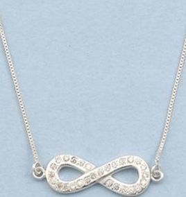 925 Sterling Silver Infinity Necklace, Feature : Fine Finishing