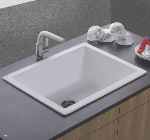 Quartz Single Bowl Kitchen Sink, Finish Type : Glossy