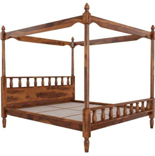 Polished Wooden Poster Bed, Length : 72 Inches