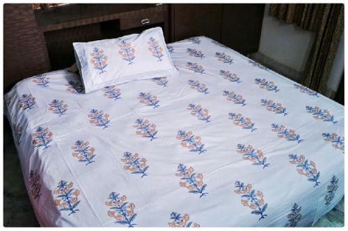 Hand Block Printed Cotton Bedsheet, Feature : Comfortable