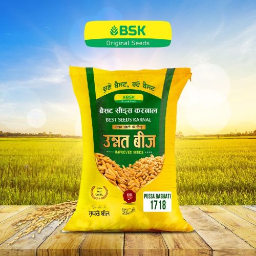 PUSA BASMATI 1718 Basmati Seed, Packaging Size : 30 KG MAXIMUM