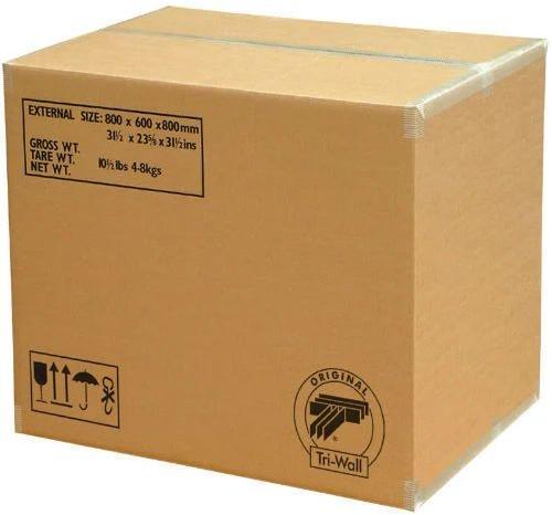 Rectangular Cardboard Printed Corrugated Box, Size : 26x26x13inxh