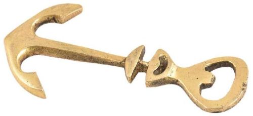 Polished Plain Brass Anchor Bottle Opener