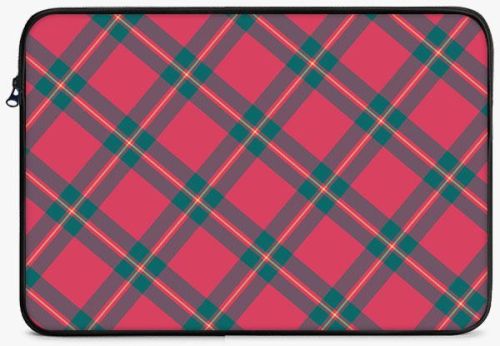 LS0403 Festival Christmas Pattern Zipper Laptop Sleeve