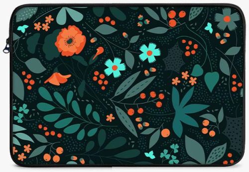 LS1503 Ethnic Floral Printed Laptop Sleeve, Size : 13
