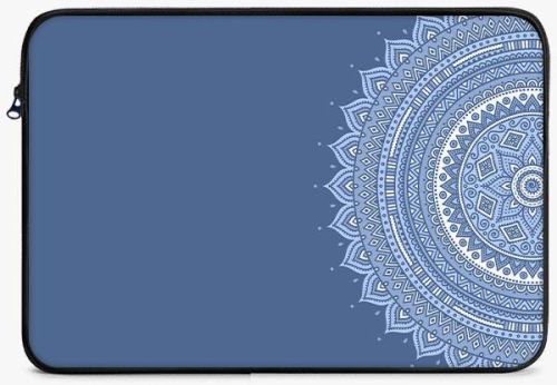 LS1701 Gold Background Zipper Laptop Sleeve, Size : 13