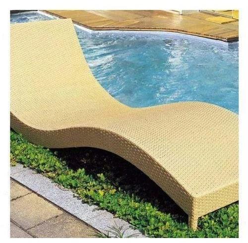 Aluminium Creamy Swimming Pool Lounger, Size : Standard