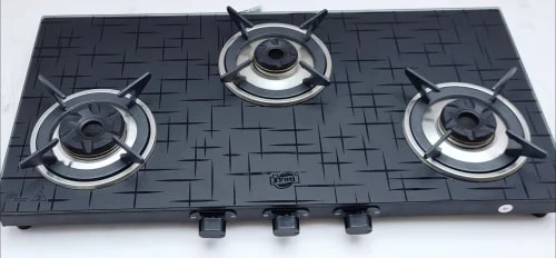 Rectangular Jyoti Sparkle 3 Burner Gas Stove