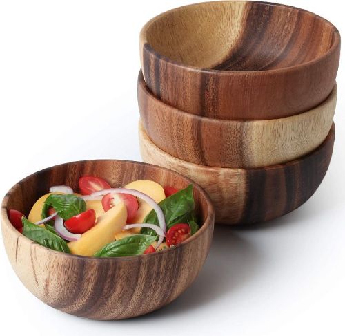 Plain Wooden Salad Bowl, Size : 7 Inches