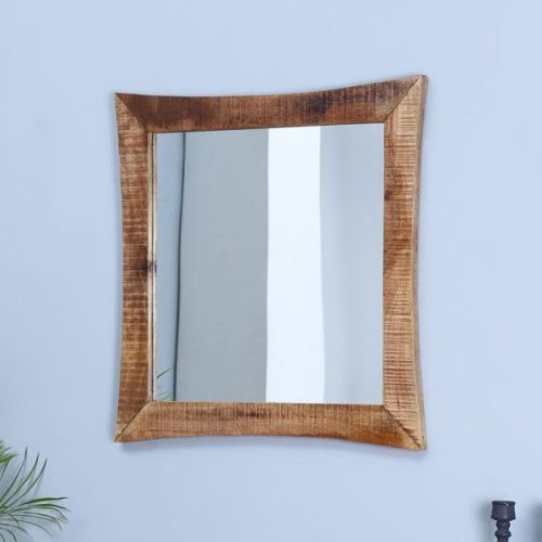 Polished Wooden Square Mirror Frame, Size : Multisize