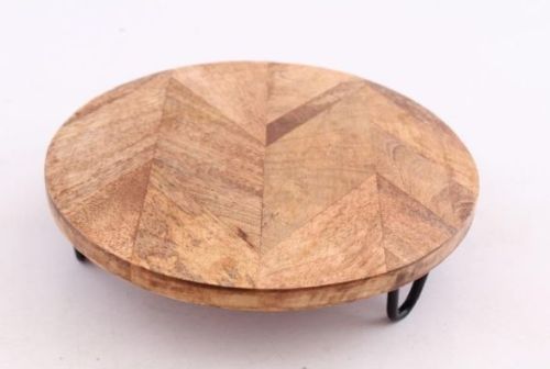 Round Polished Wooden Rolling Board, For Kitchen, Size : Standard