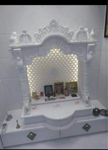 Polished Carved Marble Temple, For Home, Size : Standard