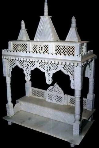 Polished Jali Marble Temple, For Home, Size : Standard