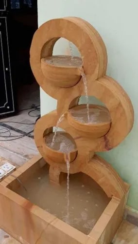 Polished Marble Indoor Fountain, For Decoration, Design : Classy