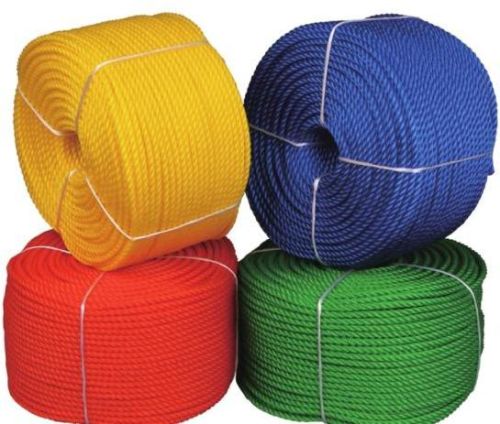 Double Twist HDPE Rope, For Binding Pulling, Pattern : Plain