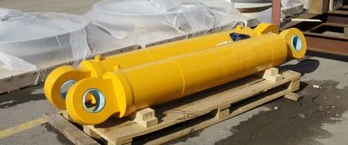 Polished Steel Double Acting Hydraulic Cylinder, Max Pressure : 450 Bar