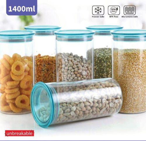 Kappers Round Plastic K-16 Airtight Container, For Food Storage, Capacity : 1400 Ml