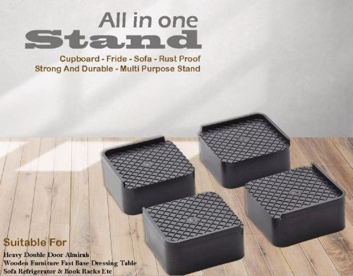 Kappers Polished Rubber Multipurpose Stand, For Home, Color : Black