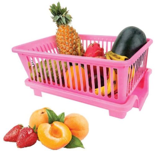 Kappers Rectangle Polished Plastic Fruit Basket