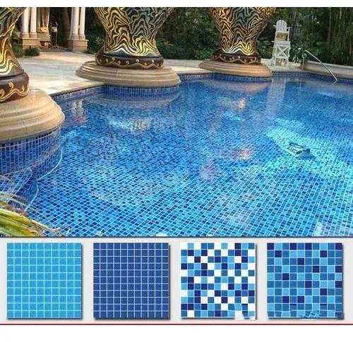 Polished Creamic Swimming Pool Mosaic Tiles, Size : Standard