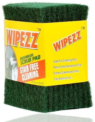 Wipezz 3X4 MD Dishwash Scrub Pads, For Cleaning, Technics : Machine Made