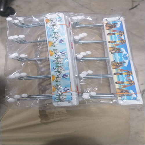 Coated Polished Printed Plastic Wall Hanging Hooks, Color : Multicolor