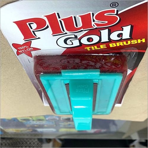 Plus Gold Rectangular Tile Cleaning Brush, Bristle Material : Plastic