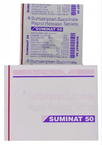 Suminat Sumatriptan 50mg Tablets