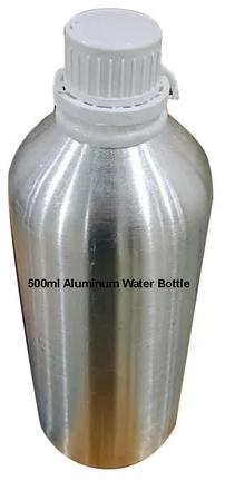 Aluminium 500ml Aluminum Bottle, For Storing Liquid, Cap Type : Screw Cap