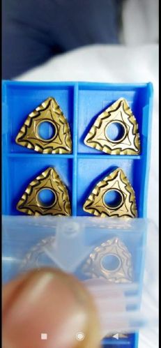 CNC TURNING INSERTS WNMG 040812, For Machinery Use, Color : Golden