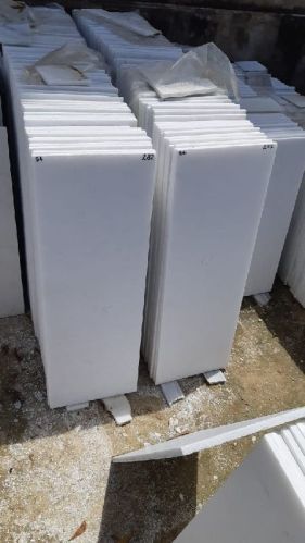 Plain Polished Marble Makrana White Tiles, For Flooring Use, Shape : Square