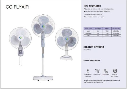 CG FLYAIR 16INCH (400MM) WALL FAN, Feature : Appealing Look, Easy Installation, Easy To Rotate, Easy To Use