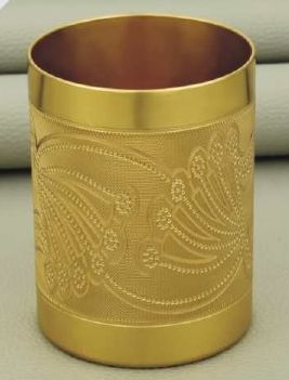 Polished Carved R-201 Brass Glass, Size : Standard