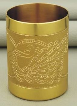 Polished Carved R-202 Brass Glass, Size : Standard