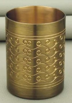 Polished Carved R-208 Brass Glass, Size : Standard