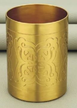 Polished Carved R-209 Brass Glass, Size : Standard