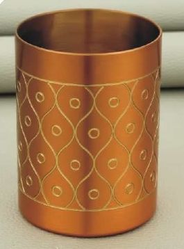 Polished Carved R-217 Brass Glass, Size : Standard